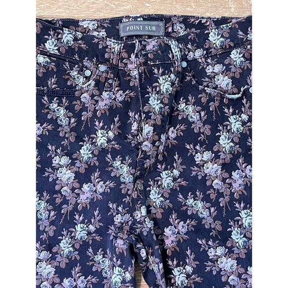 J Crew Point Sur size 27 ditsy floral high rise straight jeans - Picture 10 of 13